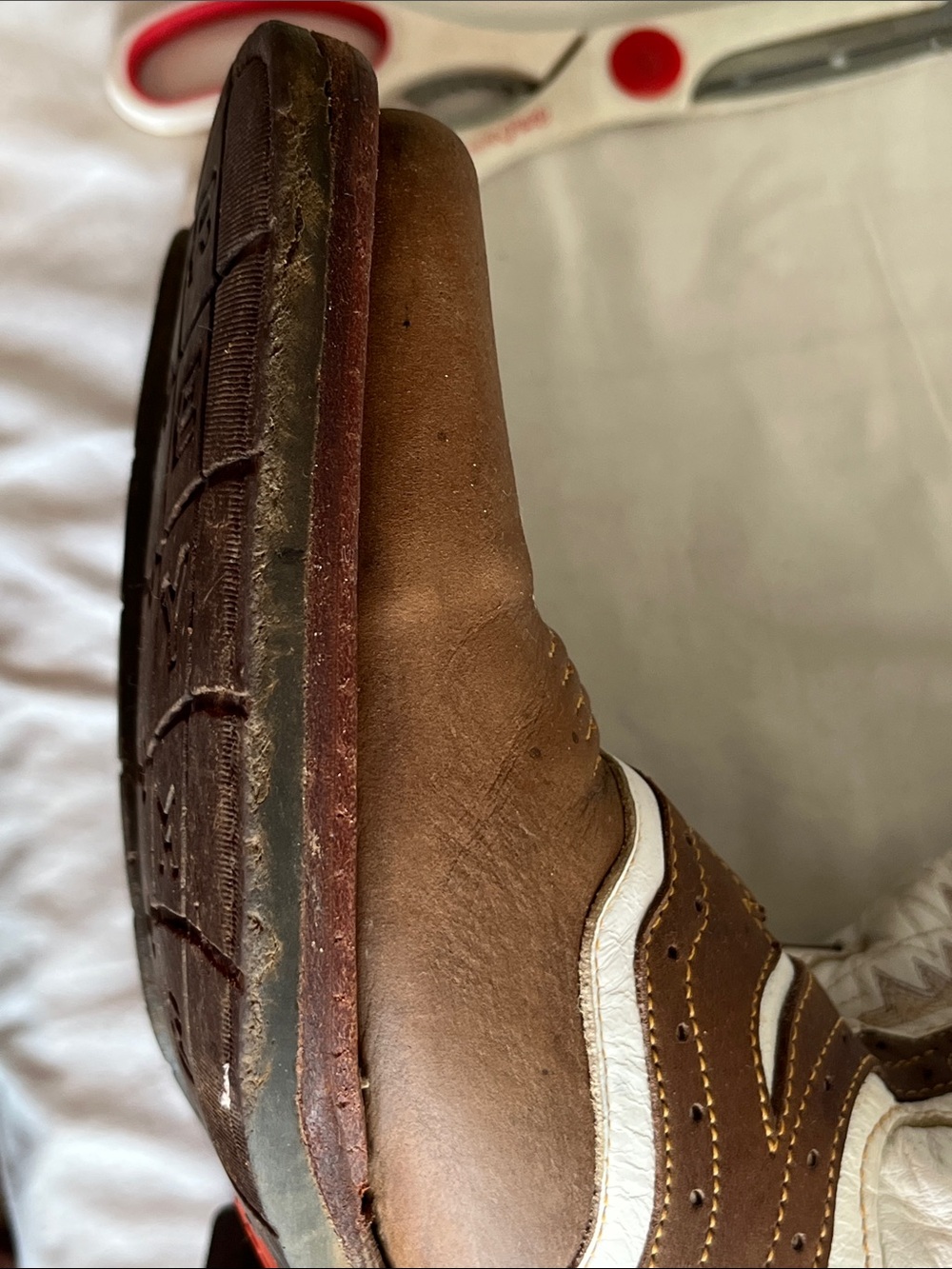 Reyme Brown and White Men’s Western Cowboy Boots - Picture 14 of 16